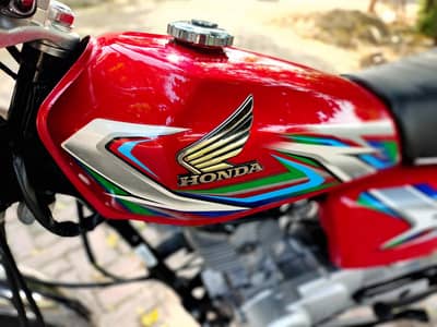 Honda CG 125 2023 Model Red Bolt To Bolt Geniune