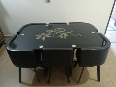 Dining table with 6 chairs