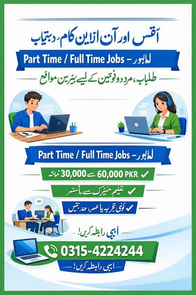 Part Time / Full Time Jobs – Students Welcome