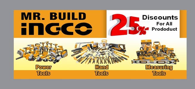 Mega Sale! 25% OFF on All Hardware & Tools - Mr. Build Faisalabad