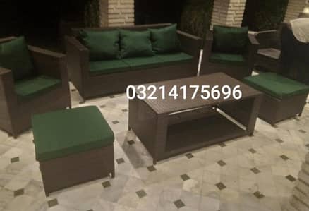 OUTDOOR GARDEN RATTAN UPVC FURNITURE SOFA SET CHAIRS TABLE UMBRELLA