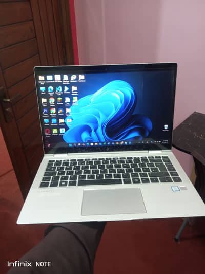 HP EliteBook i7 8 Gen Foldable And Touch Screen Laptop