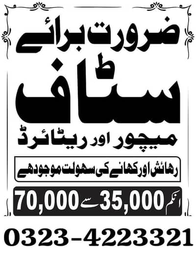I Need Urgent Staff For Office Work