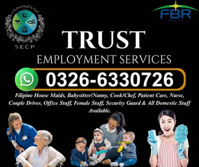 Maids / House Maids / Chef / House Cook / Baby Sitter maid available