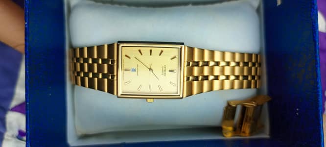 Citizen Quartz Gold Watch – Original | Classic Square Dial