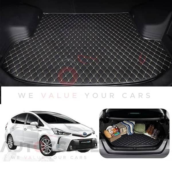 Toyota Prius Alpha 7D Custom Car Trunk Mat - Model 2011-2021