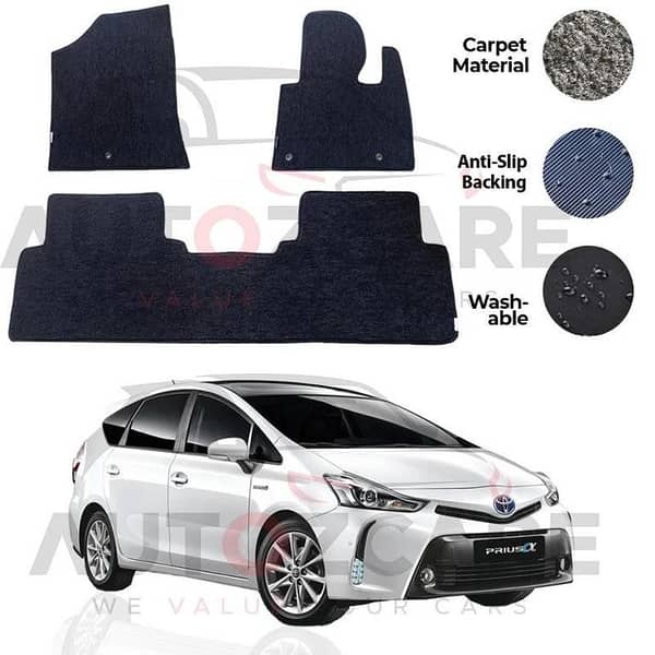 Toyota Prius Alpha Genuine Fitting Carpet Floor Mat 3PCS - Model 2011-2021