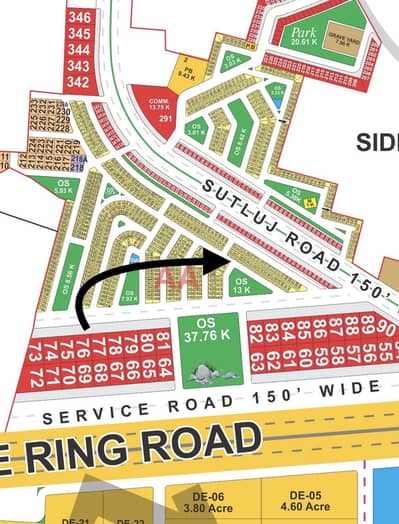 AA block 5th ballot 5 Marla plot available for sale