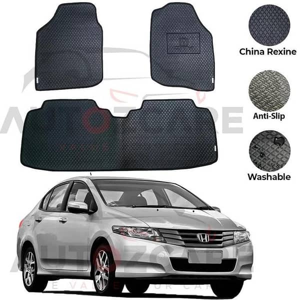 Honda City China Rexine Floor Mat 3PCS - Model 2009-2021