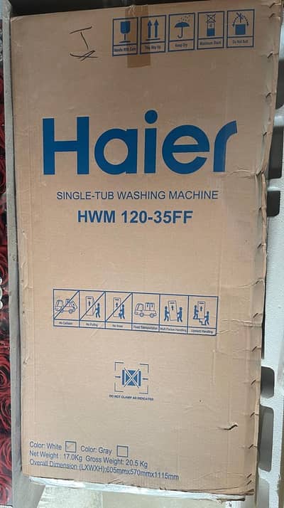 New Haier Washing Machine HWM 120-35FF Semi-Automatic 12 Kg