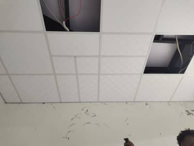 False ceiling-Gypsum ceiling-2by2 Ceiling-Office room ceiling-Ceiling
