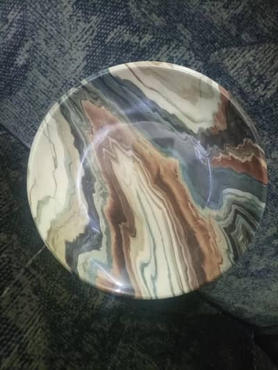 Marble Design plastic plate- sturdy and durable