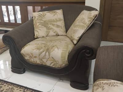 Wooden Sofa Set (6 Seater)
