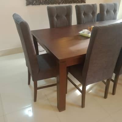 8 seater wood dining table