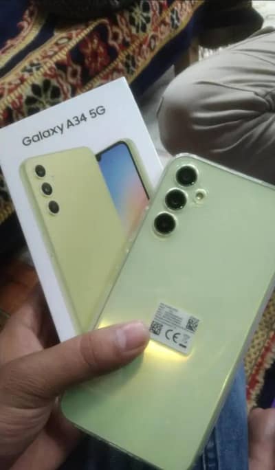 Sumsung A34 5g with box 03454281360