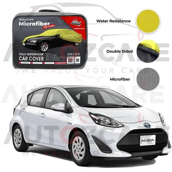Toyota Aqua Microfiber Car Top Cover - Model 2012-2021