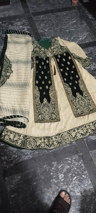 party wear maxi velvet+chiffon