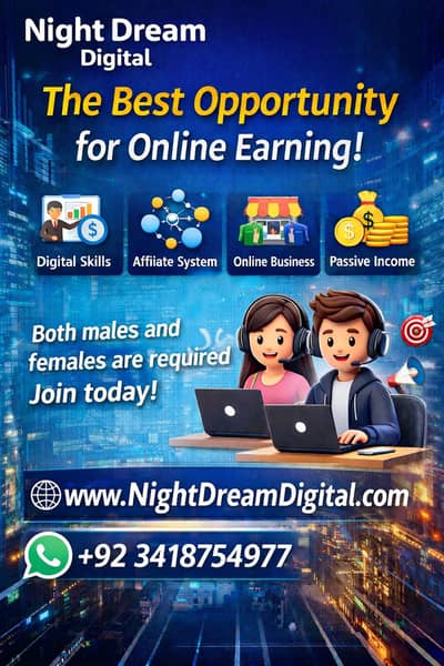 Online Earning Opportunity  Both Males & Females Required