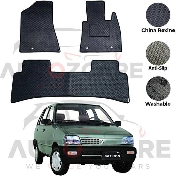 Suzuki Mehran China Rexine Floor Mat 3PCS - Model 1988-2019