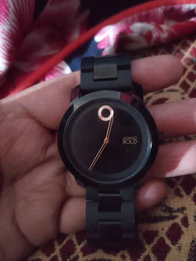Movado black watch