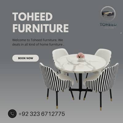 6 seater dining table/UV top table/metal steel chair/luxury dining set