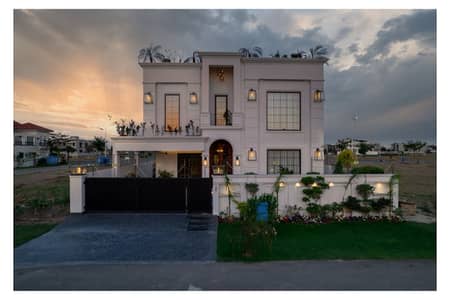 The White House 1 Kanal Luxury Fully Furnished Automated Neo Classic Design House For Sale 10 KV Solar Attached At W Block Phase 7 DHA Lahore