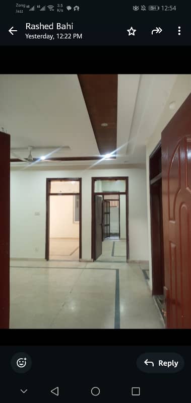 14Marla upar Portion For Rent Phase3 Ghauri Ghouri Town Islamabad