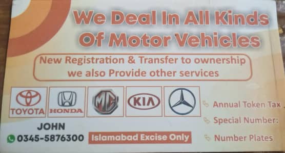 Vehicle registration.