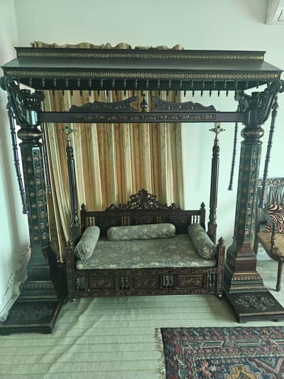 pure wooden jhula swing for sale