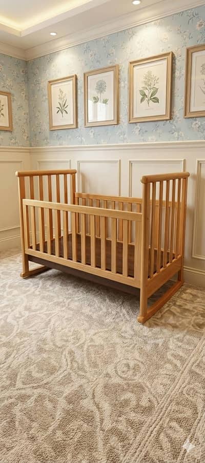 BABY COT WOODEN IMPORTED ITALY MADE