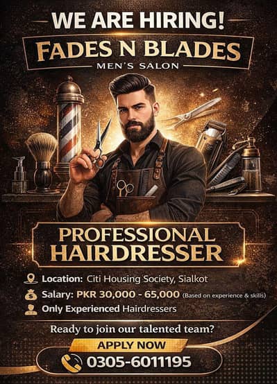 Salon Staff Required || Barber Jobs || Male Jobs || Urgent Hiring