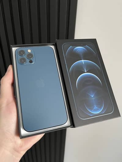 iphone 12 pro max 256Gb PTA Approved Pacific Blue 91%BH 11 13 14 15 16