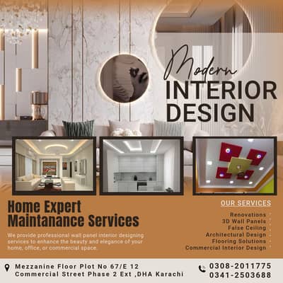 Interior Designer | False Ceiling | Wall Panels Design | Renovation