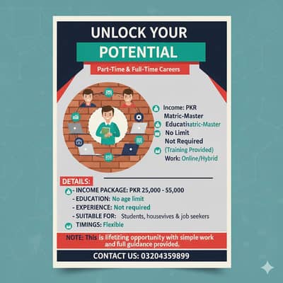 HIRRING FULL-TIME, PART-TIME, ONLINE, OFFICE BASE & HOME BASE STAFF