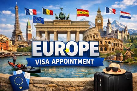 Fast & Reliable Europe Visa Appointments
