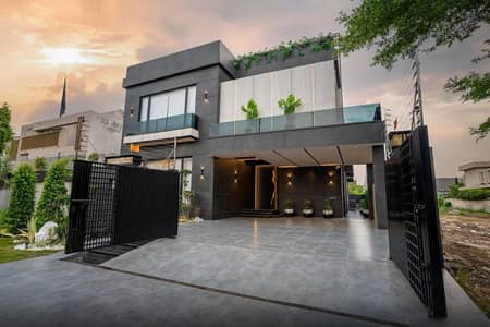 1 KANAL MODERN DESIGN FULL BASEMENT FULLY FURNISHED PLUS SWIMMING POOL BANGALOW FOR SALE NEAR TO DOLMEN MALL