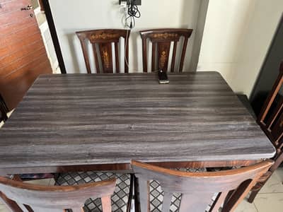 Dining table with 6 chairs