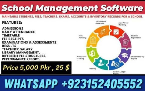 School Software with Complete Management System in 5,000 Only