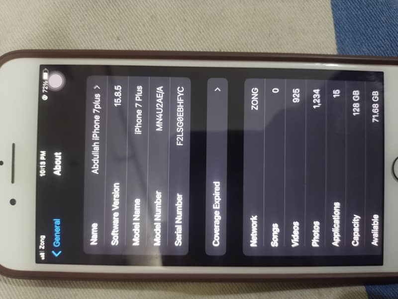 Iphone 7plus 128GB – Red PTA appored officail | 10/10 Condition 6