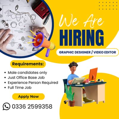Graphic Designer Jobs || Full Time || Office Jobs || Male Jobs