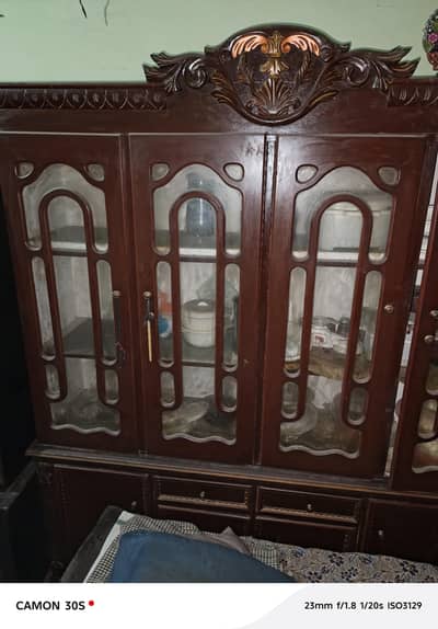 double bed, show, dresseing table 2 set