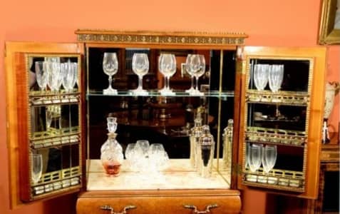 vintage wooden BAR cabinet