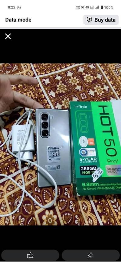 Infinix Hot 50 Pro Plus 5G  10 month waranty sale wtp no 0327=6747609