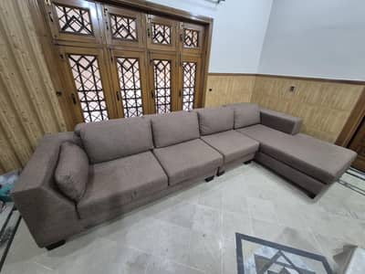L Shape Jute Sofa for sale