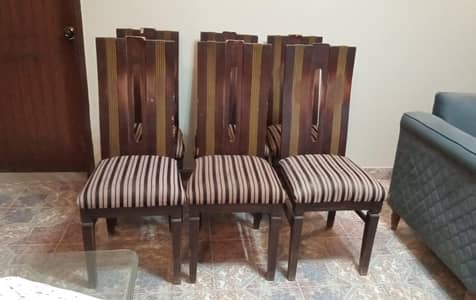 Dinning Chairs, Wooden, Set of 6
