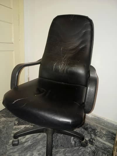 black office chair