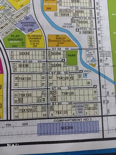 F-11/4 75120 1000Sqyd excellent location at very reasonable price plot available For Sale.