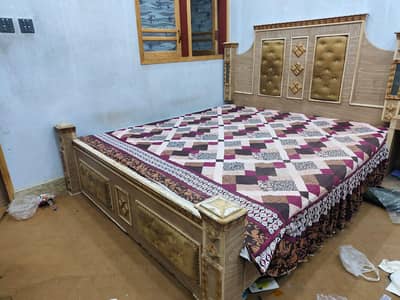 Bed and Showcase For Sale Without Foam