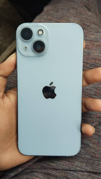 Iphone 14 jv Sky Blue  10/10 condition Battery 88