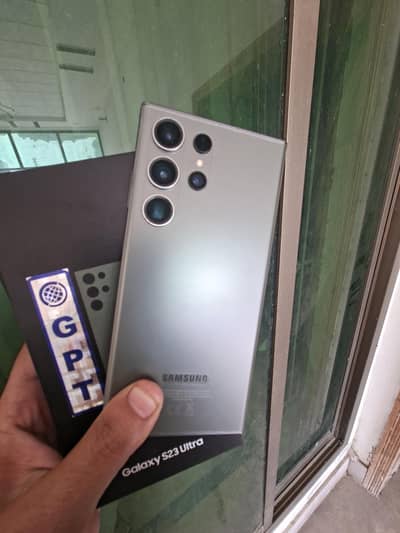 samsung s23 ultra just un box sim time full availbal.